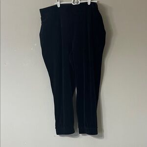 Express Women's Black Velvet Joggers